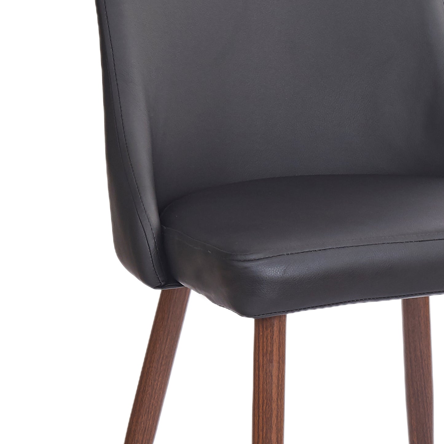 (CORA BLACK- 2 PACK)- LEATHER DINING CHAIRS