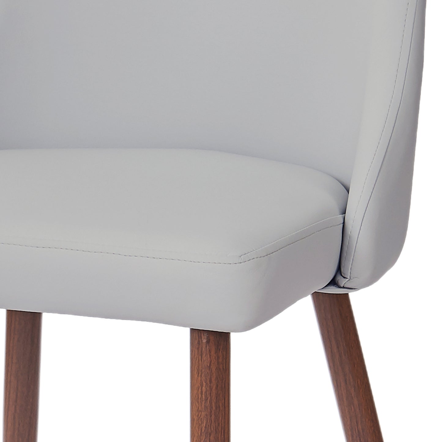 (CORA GREY LEATHER- 2 PACK)- DINING CHAIRS