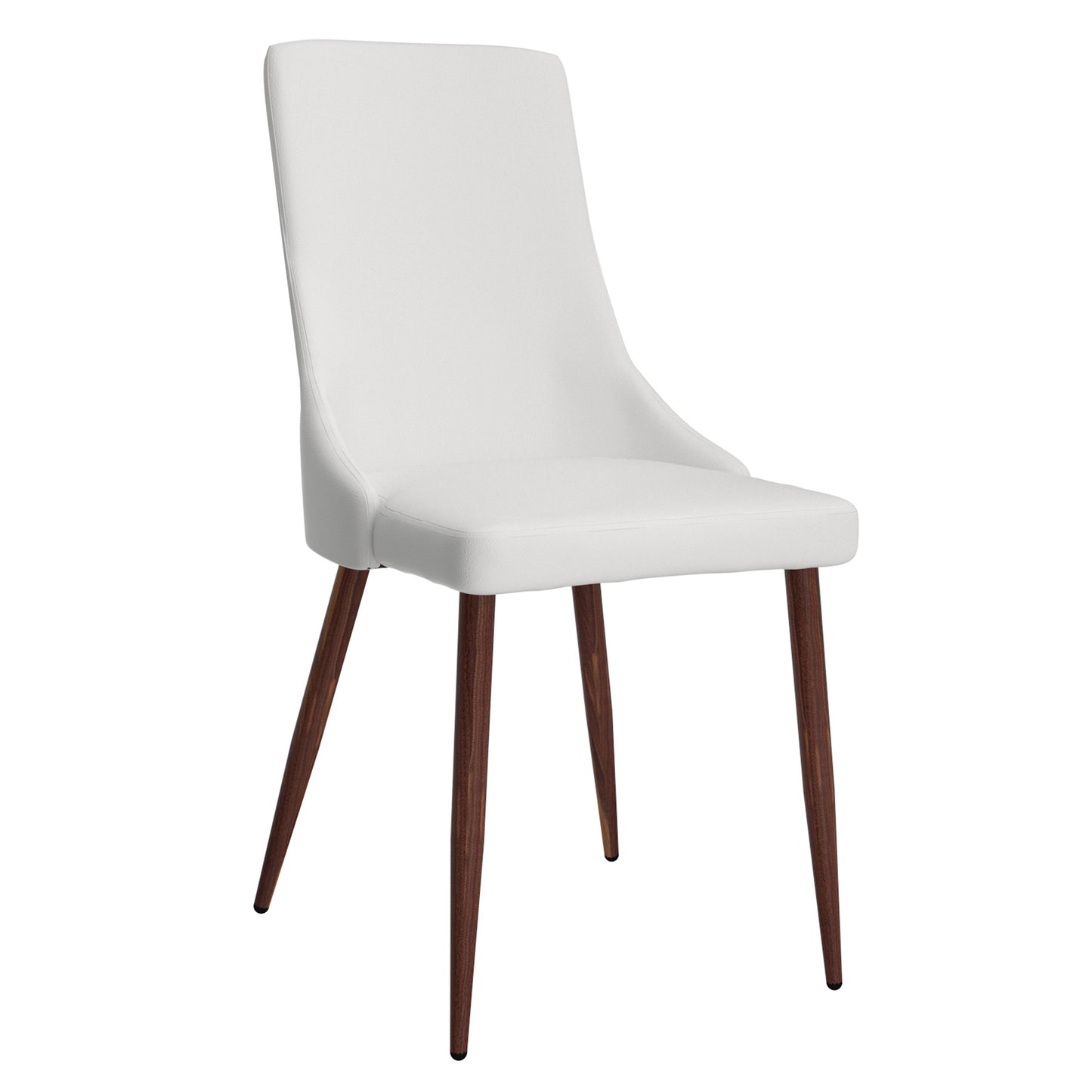 (CORA WHITE- 2 PACK)- LEATHER DINING CHAIRS