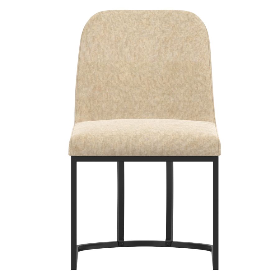 (DARIO BEIGE- 2 PACK)- FABRIC DINING CHAIRS