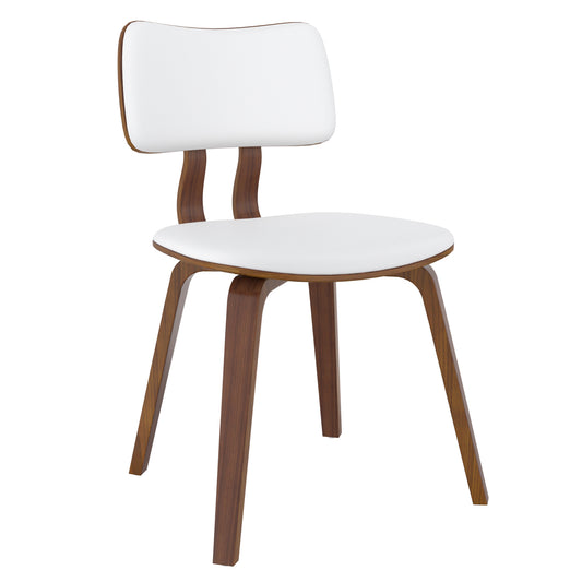 (ZUNI WHITE)- LEATHER DINING CHAIR
