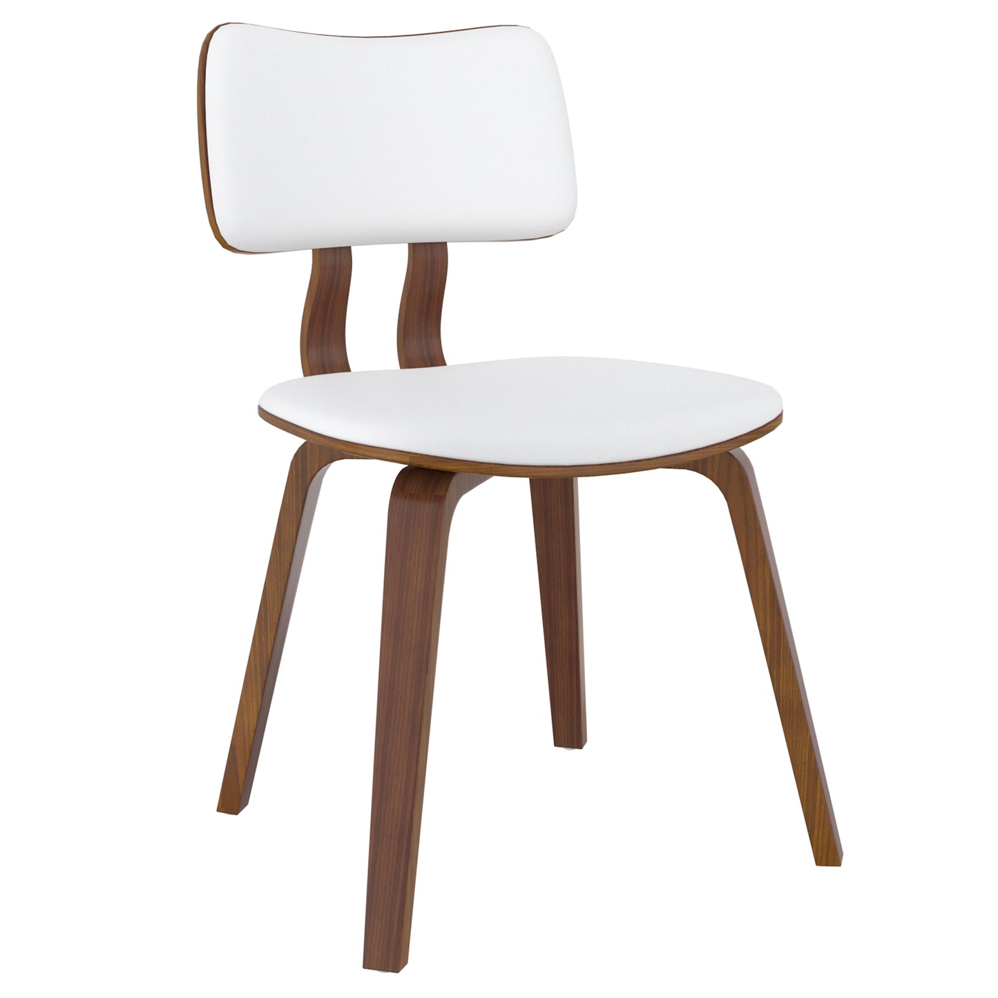 (ZUNI WHITE)- LEATHER DINING CHAIR