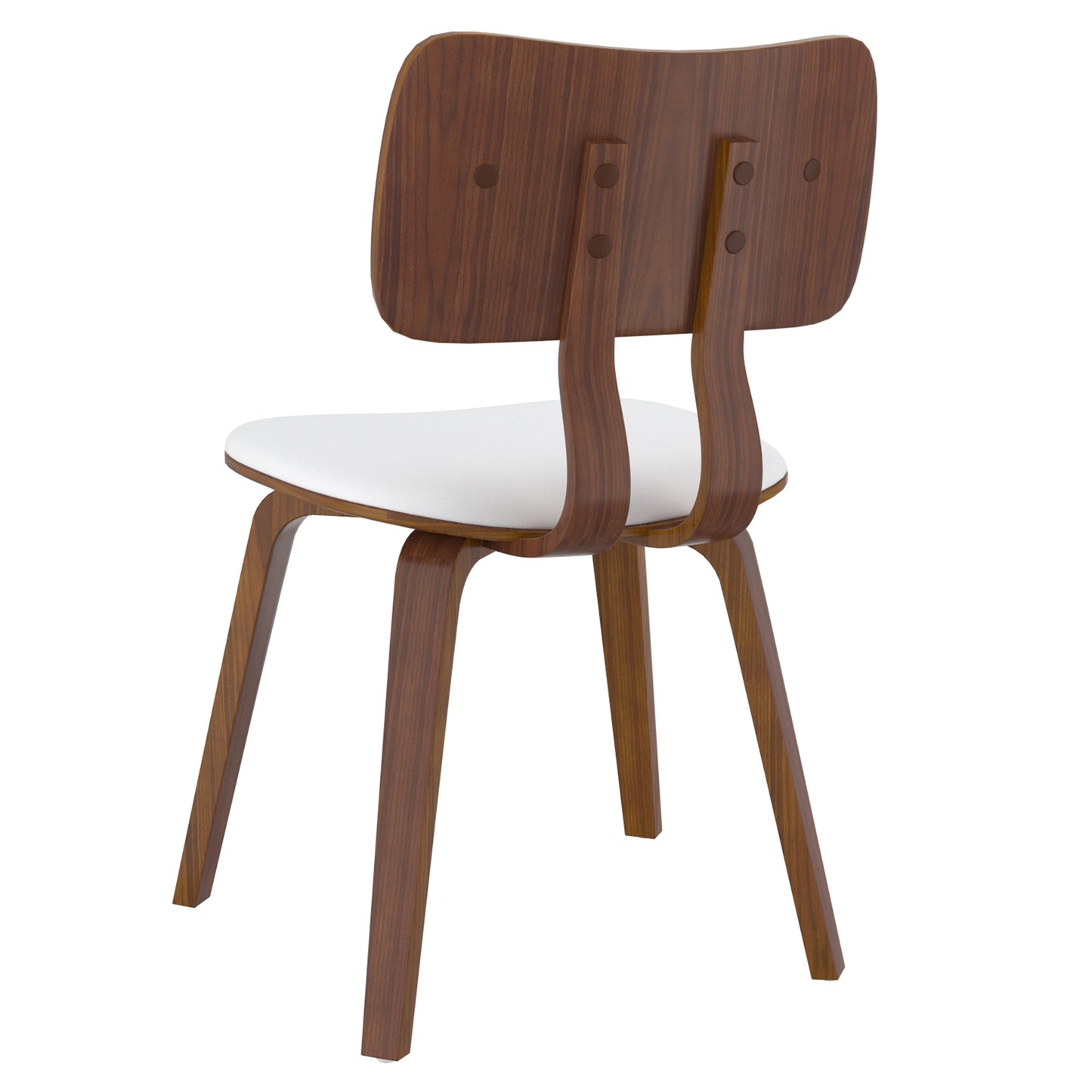 (ZUNI WHITE)- LEATHER DINING CHAIR