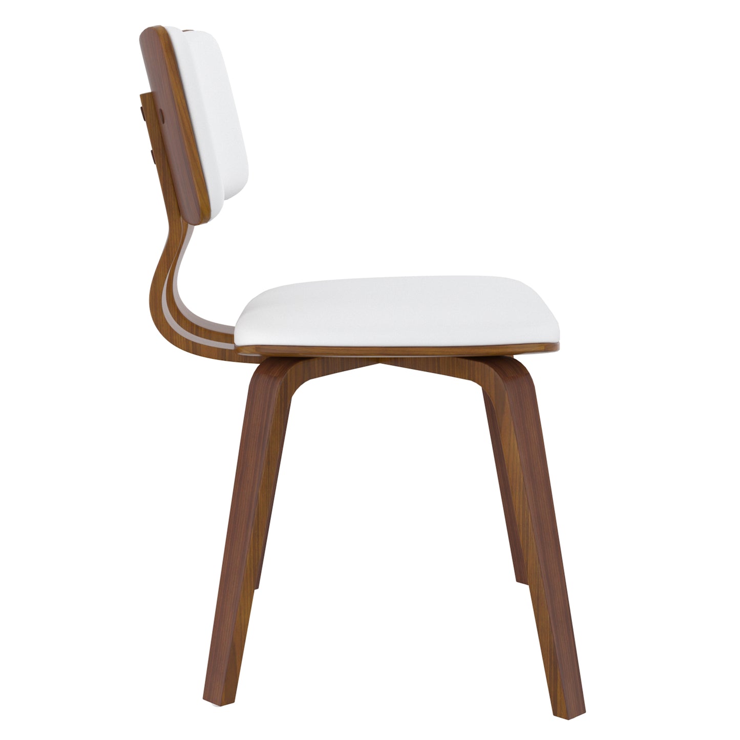 (ZUNI WHITE)- LEATHER DINING CHAIR