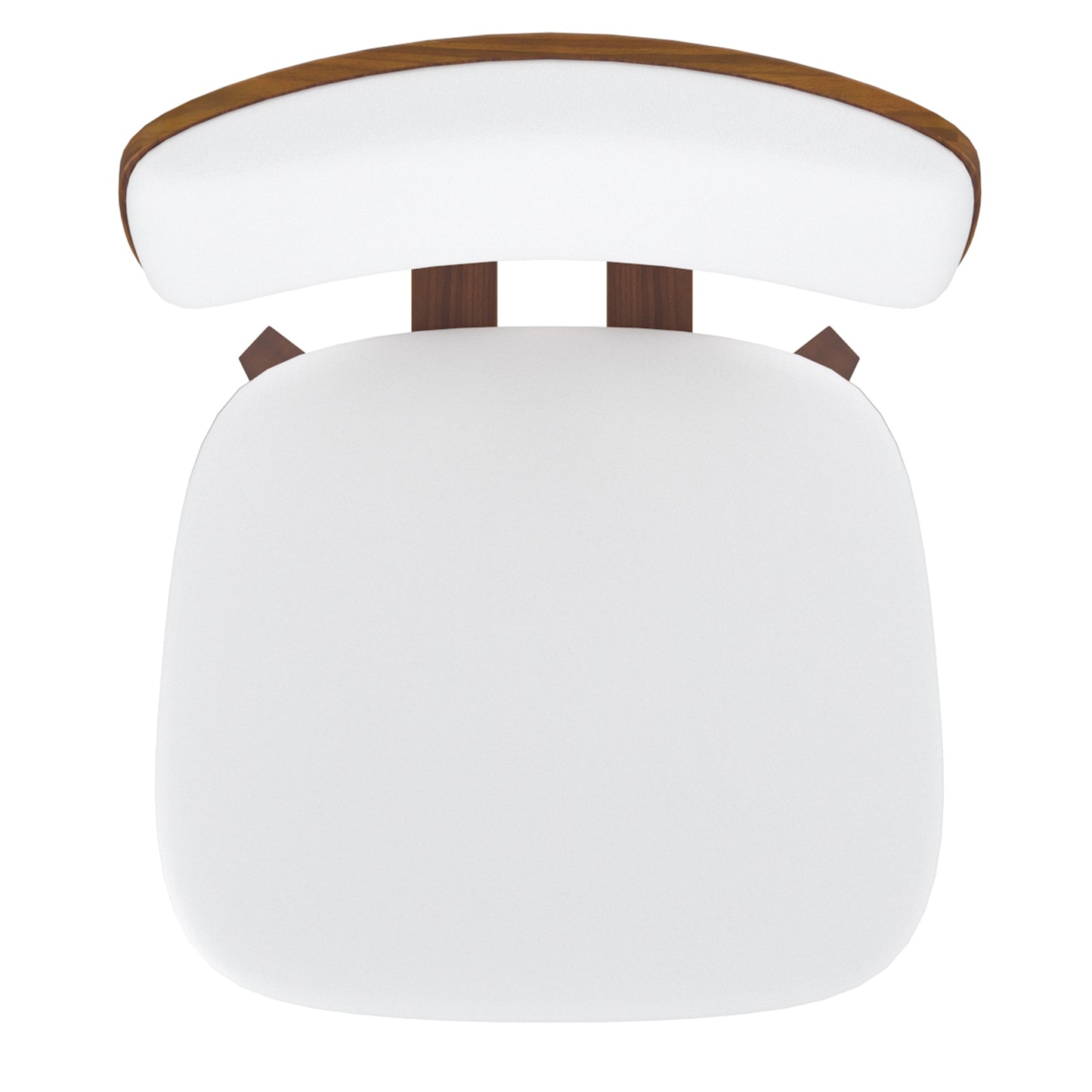 (ZUNI WHITE)- LEATHER DINING CHAIR
