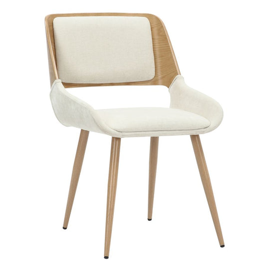 (HUDSON BEIGE)- FABRIC DINING CHAIR
