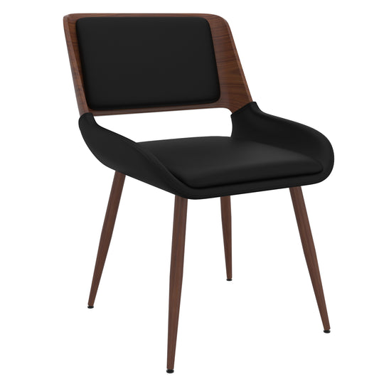 (HUDSON BLACK)- LEATHER DINING CHAIR