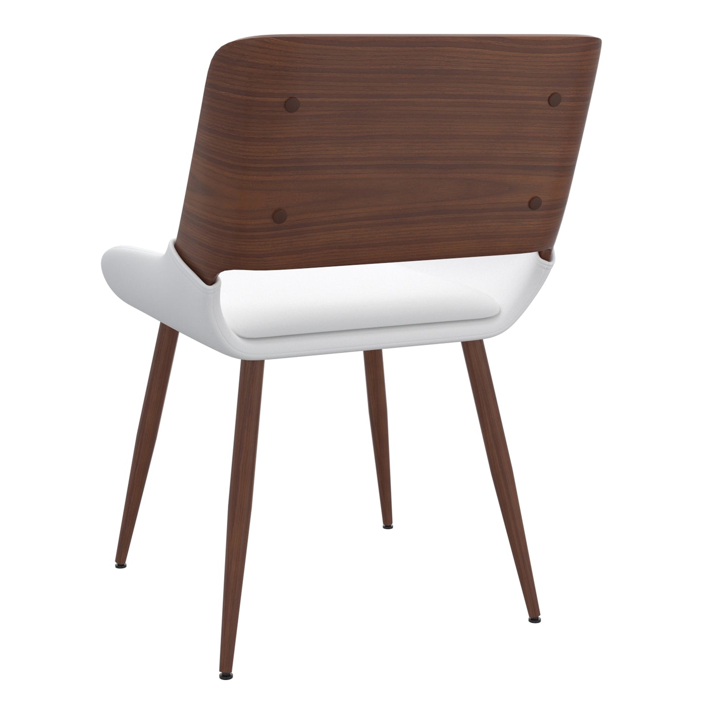 (HUDSON WHITE)- LEATHER DINING CHAIR