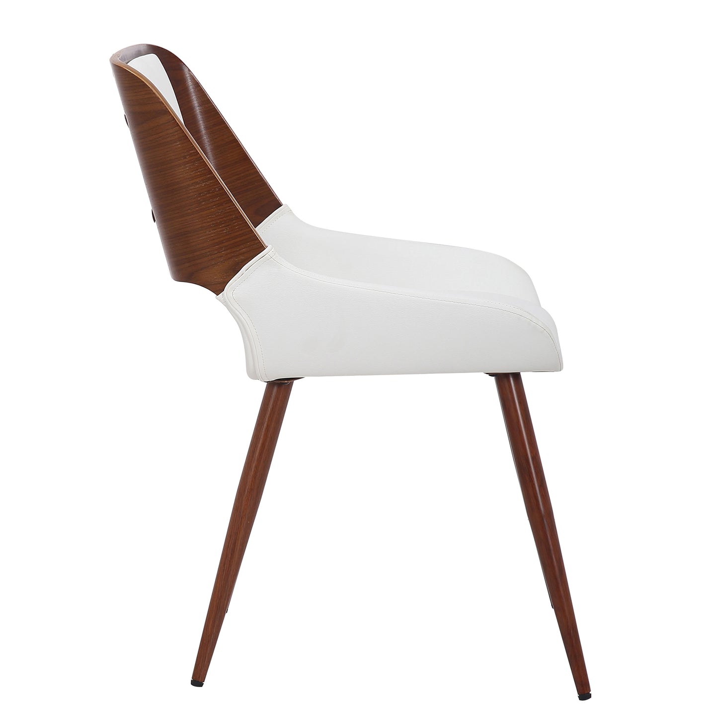 (HUDSON WHITE)- LEATHER DINING CHAIR