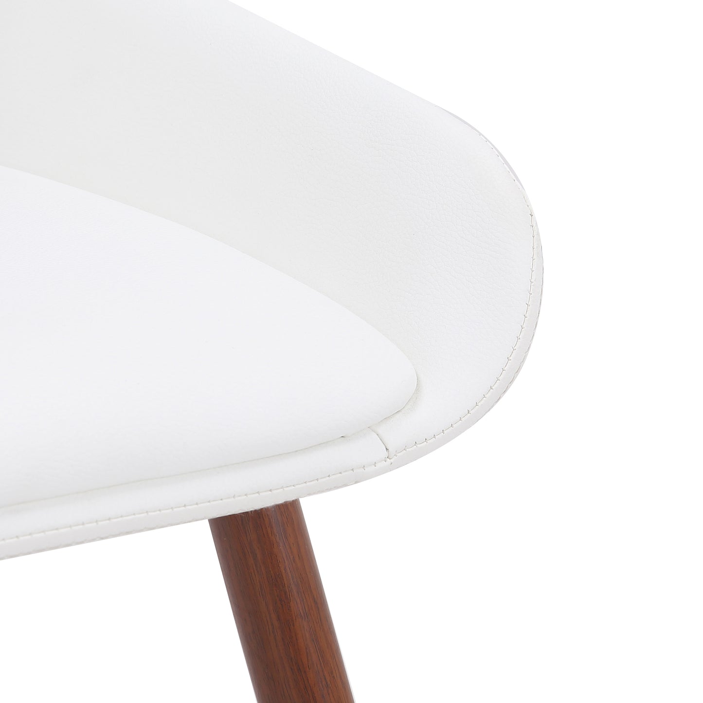 (HUDSON WHITE)- LEATHER DINING CHAIR