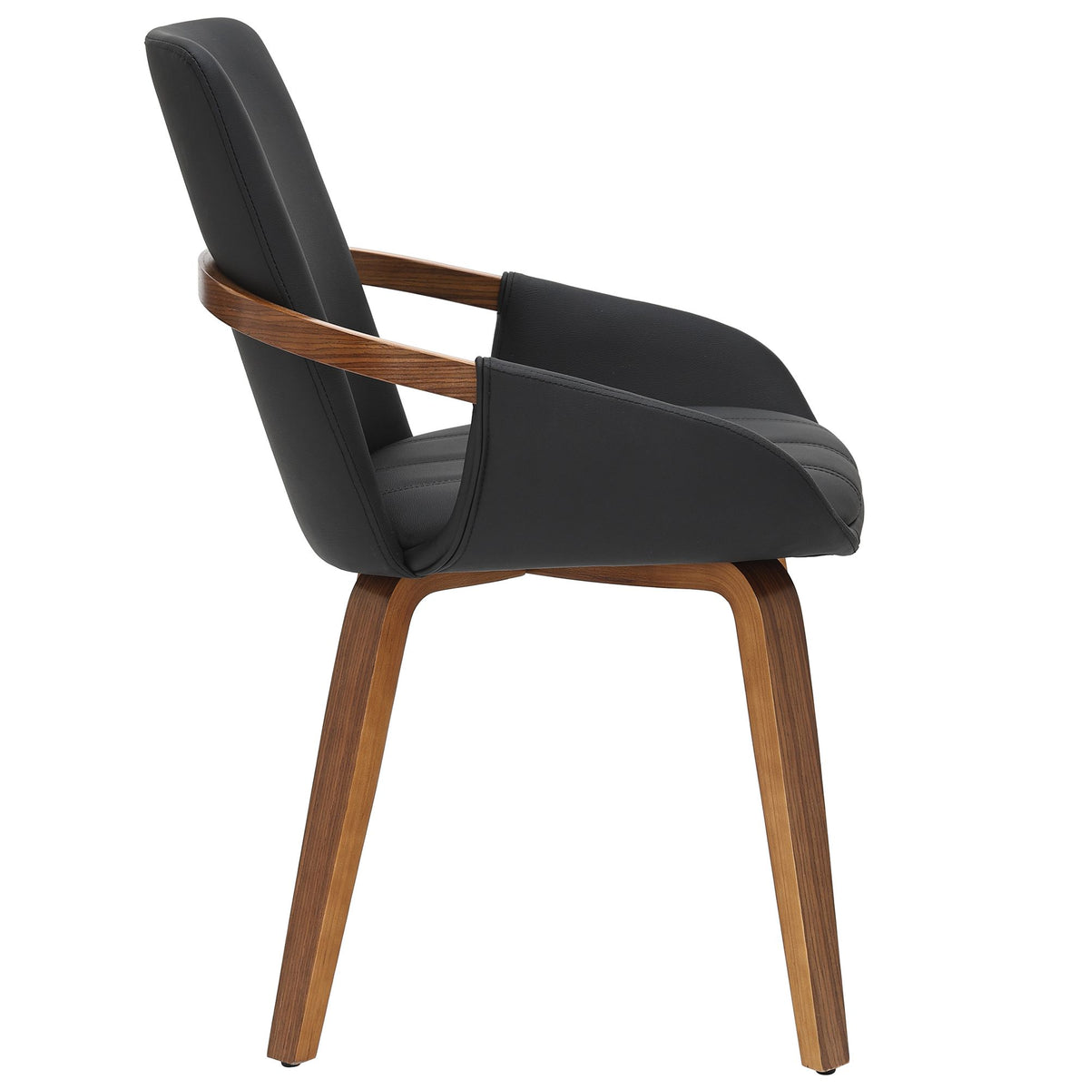 (CASPIAN BLACK- 2 PACK)- LEATHER DINING CHAIRS