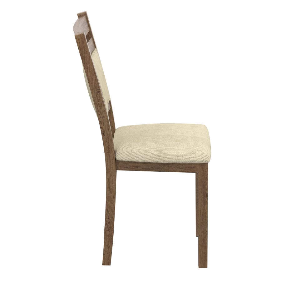 (CONRAD BEIGE- 2 PACK)- WOOD DINING CHAIRS
