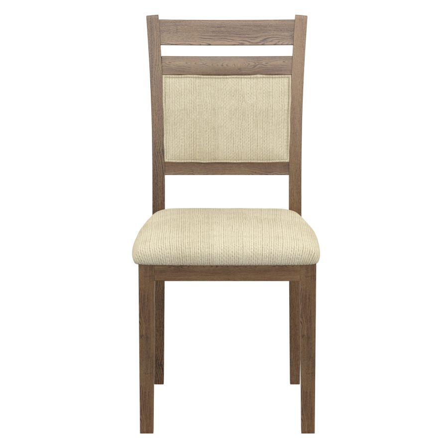 (CONRAD BEIGE- 2 PACK)- WOOD DINING CHAIRS