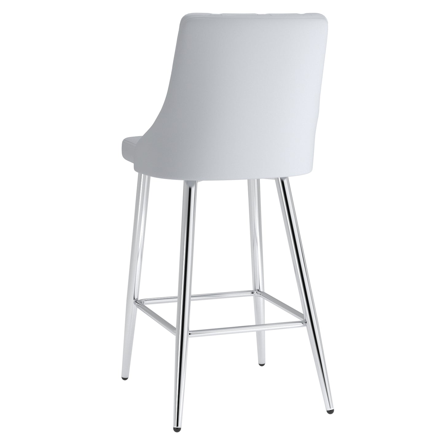 (DEVO LIGHT GREY- 2 PACK)- LEATHER COUNTER STOOLS