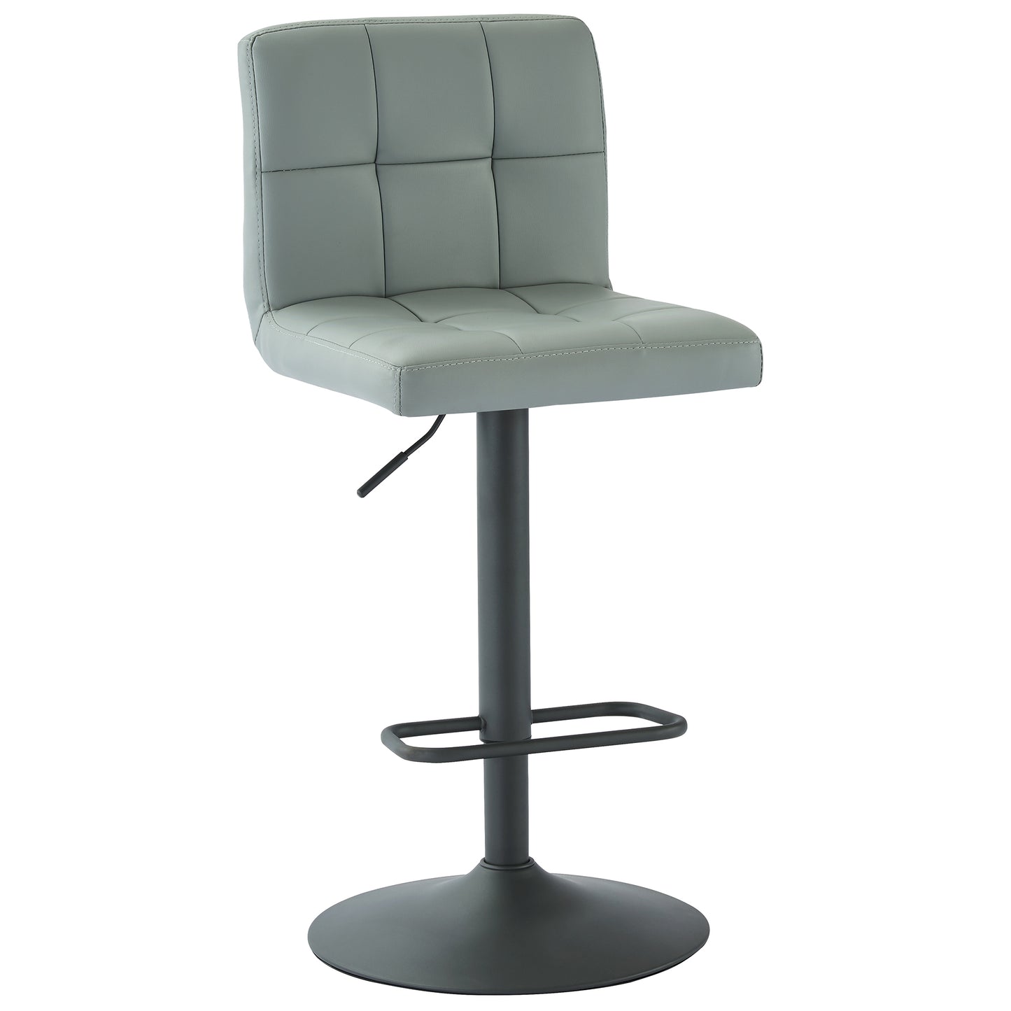 (FUSION GREY- 2 PACK)- LEATHER BAR STOOLS