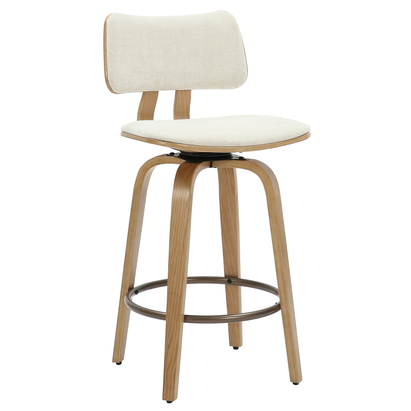(ZUNI BEIGE)- FABRIC COUNTER STOOL