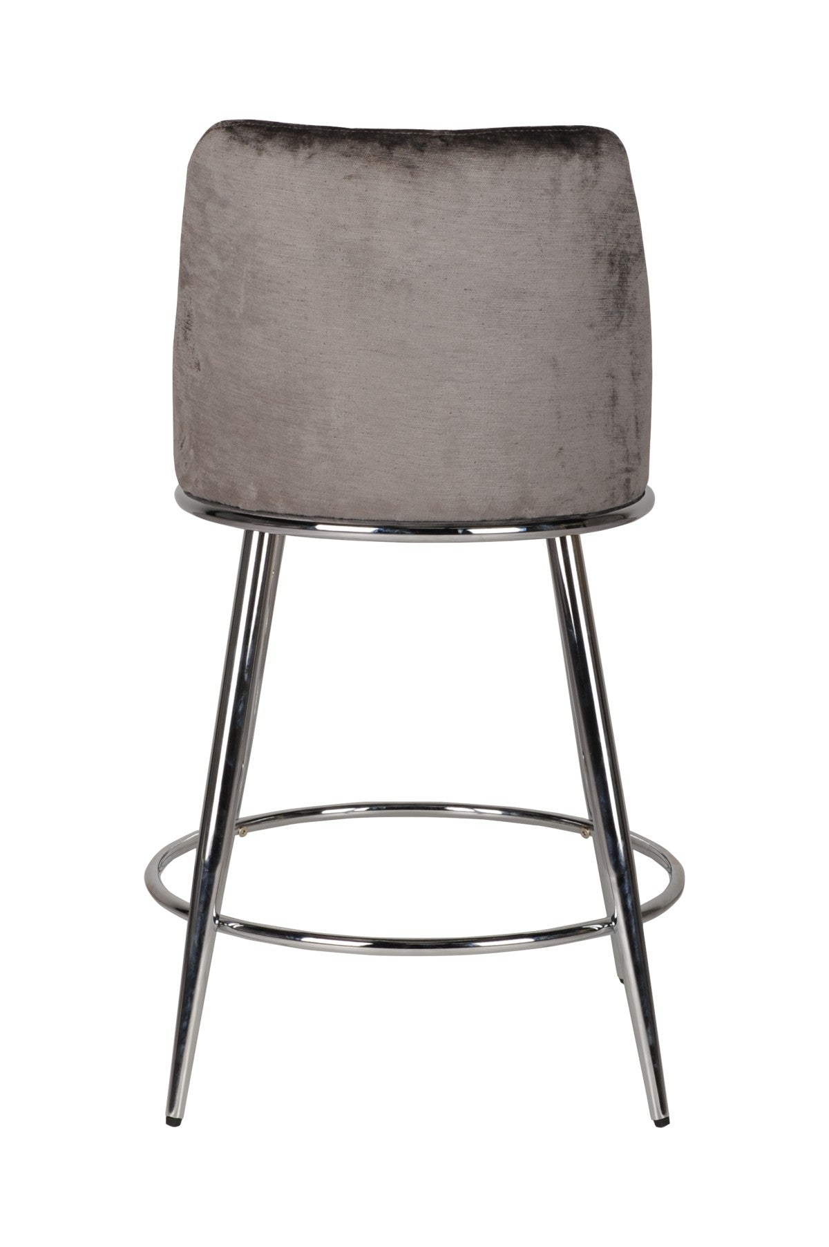 (24512 GREY- 2 PACK)- FABRIC- FIXED HEIGHT COUNTER STOOLS