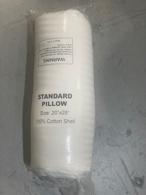 STANDARD SIZE- (COTTON SHELL)- SOFT PILLOW