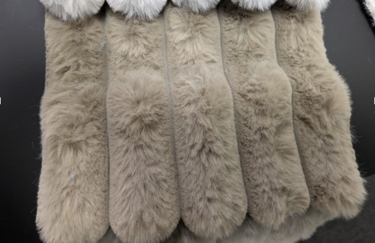 (240312 BROWN)- REVERSIBLE- CORDUROY FABRIC MODULAR SECTIONAL SOFA