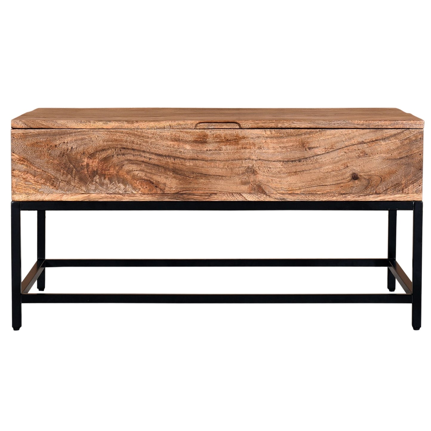 (OJAS BROWN- 1)- LIFT TOP WOOD COFFEE TABLE- WITH STORAGE