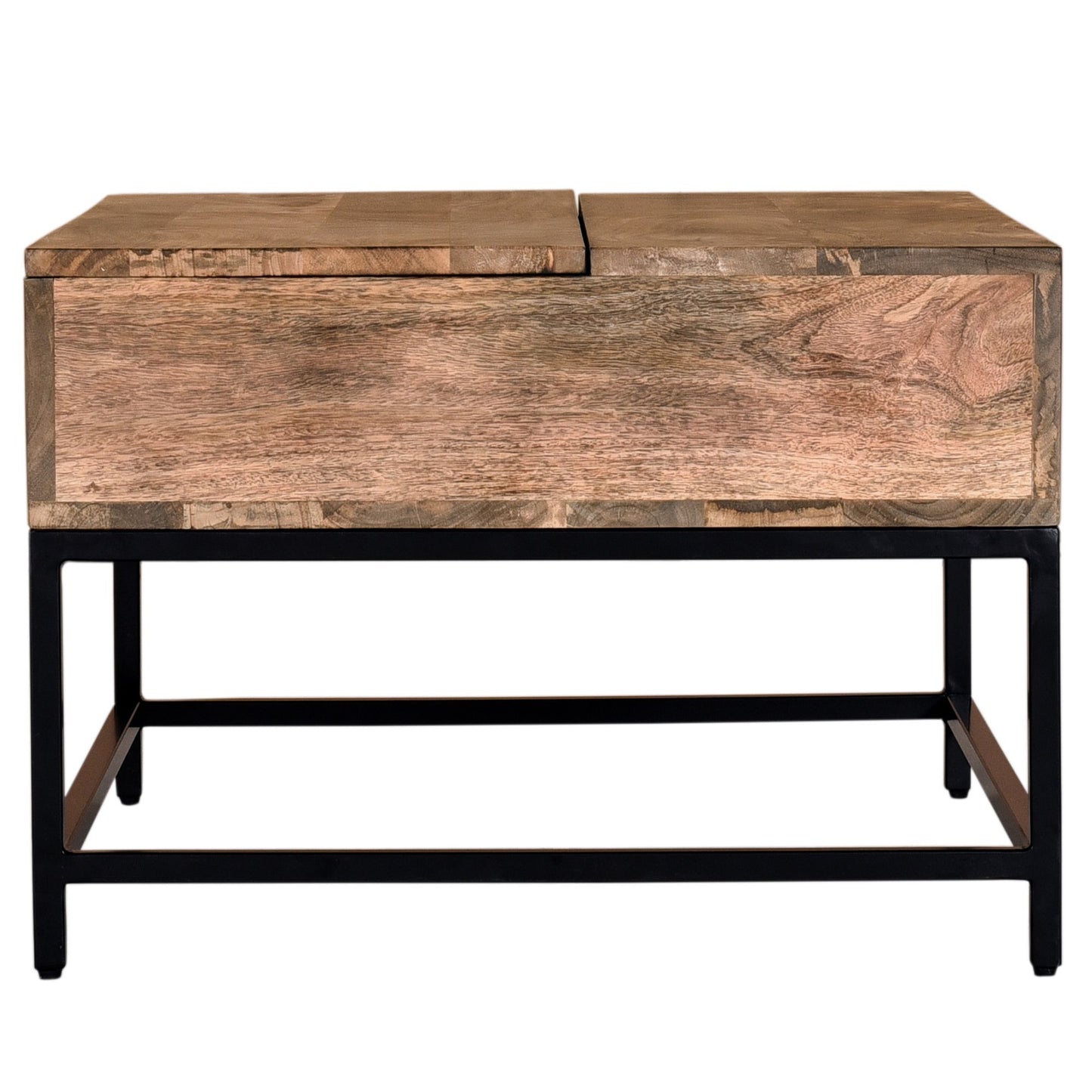 (OJAS BROWN- 1)- LIFT TOP WOOD COFFEE TABLE- WITH STORAGE