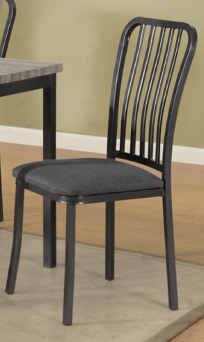 (3720- 2 PACK)- METAL DINING CHAIRS