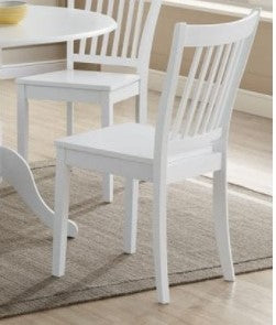(3816 WHITE- 2 PACK)- WOOD DINING CHAIRS