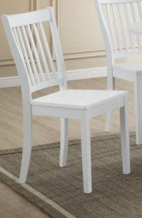 (3816 WHITE- 2 PACK)- WOOD DINING CHAIRS