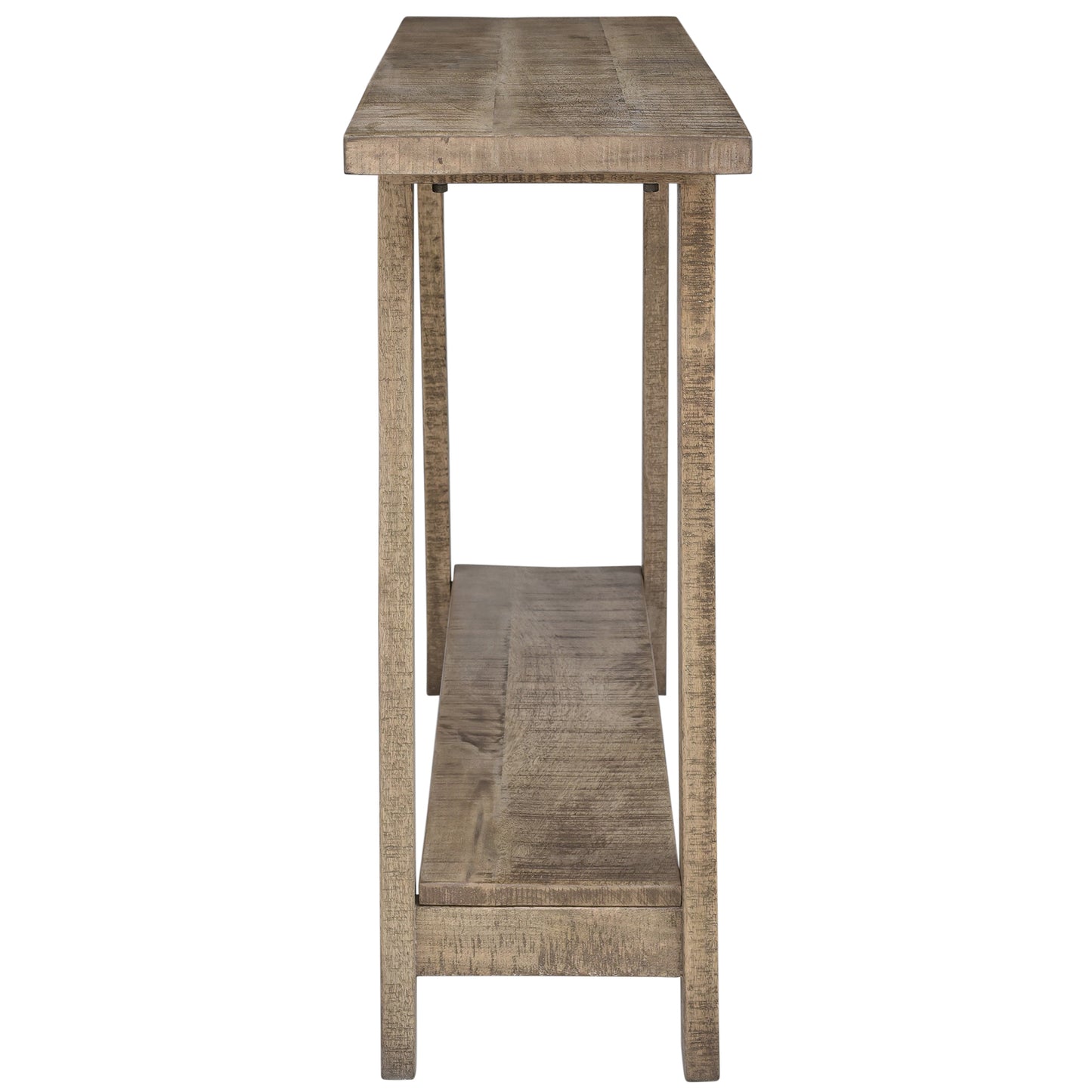 (VOLSA RECLAIMED GREY)- WOOD CONSOLE TABLE