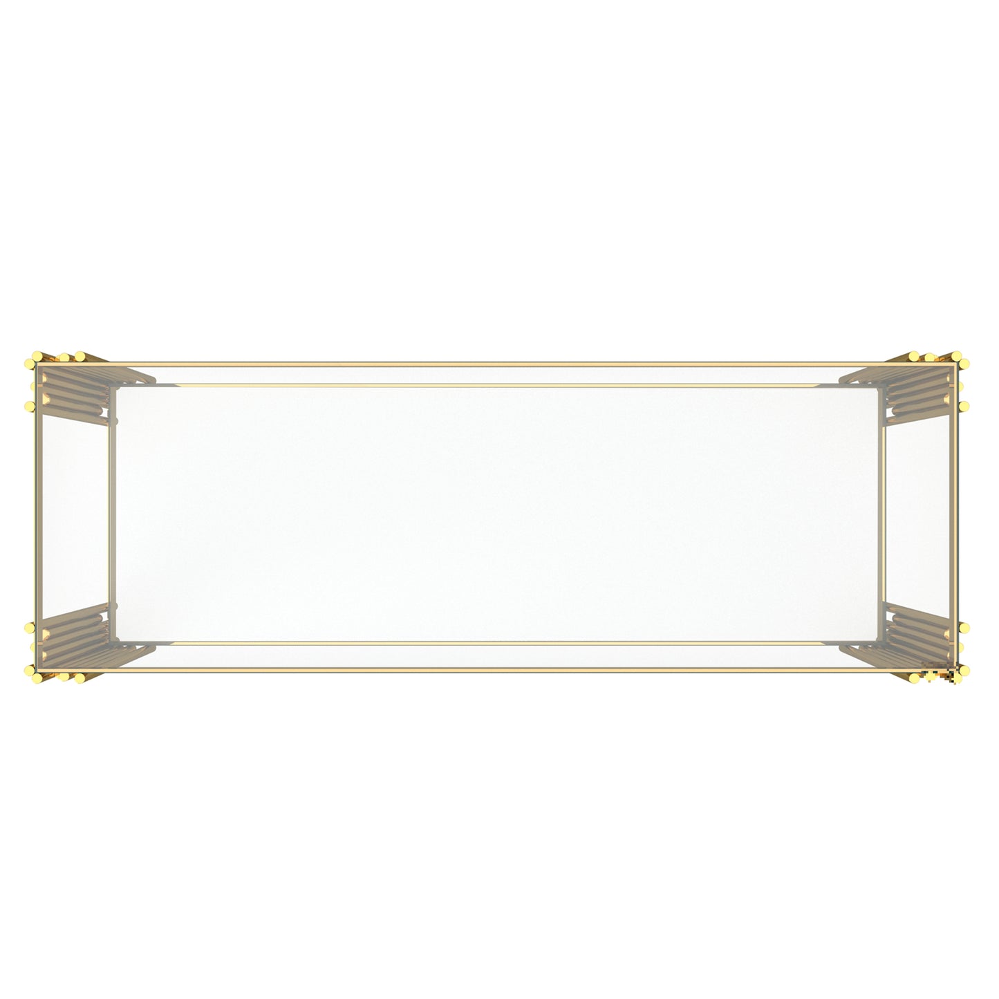 (ESTREL GOLD)- GLASS CONSOLE TABLE