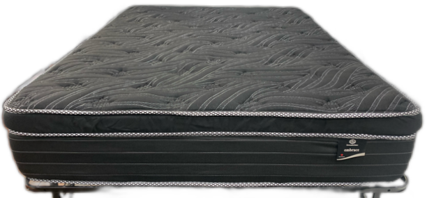 DOUBLE (FULL) SIZE- (EMBRACE FIRM)- 13" THICK- FOAM ENCASED- EURO PILLOW TOP- POCKET COIL MATTRESS