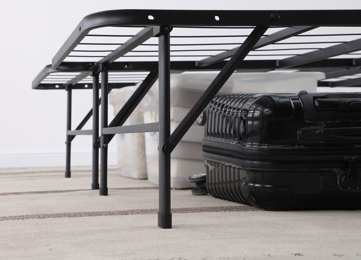 DOUBLE (FULL) SIZE- (ELLISON 19012 BLACK)- METAL BED FRAME- WITH PLATFORM