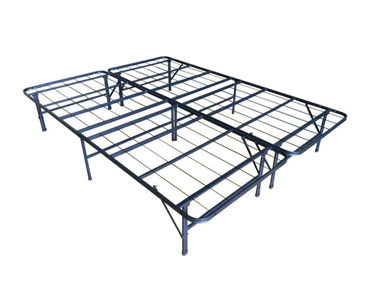 DOUBLE (FULL) SIZE- (19012 BLACK)- METAL BED FRAME- WITH PLATFORM
