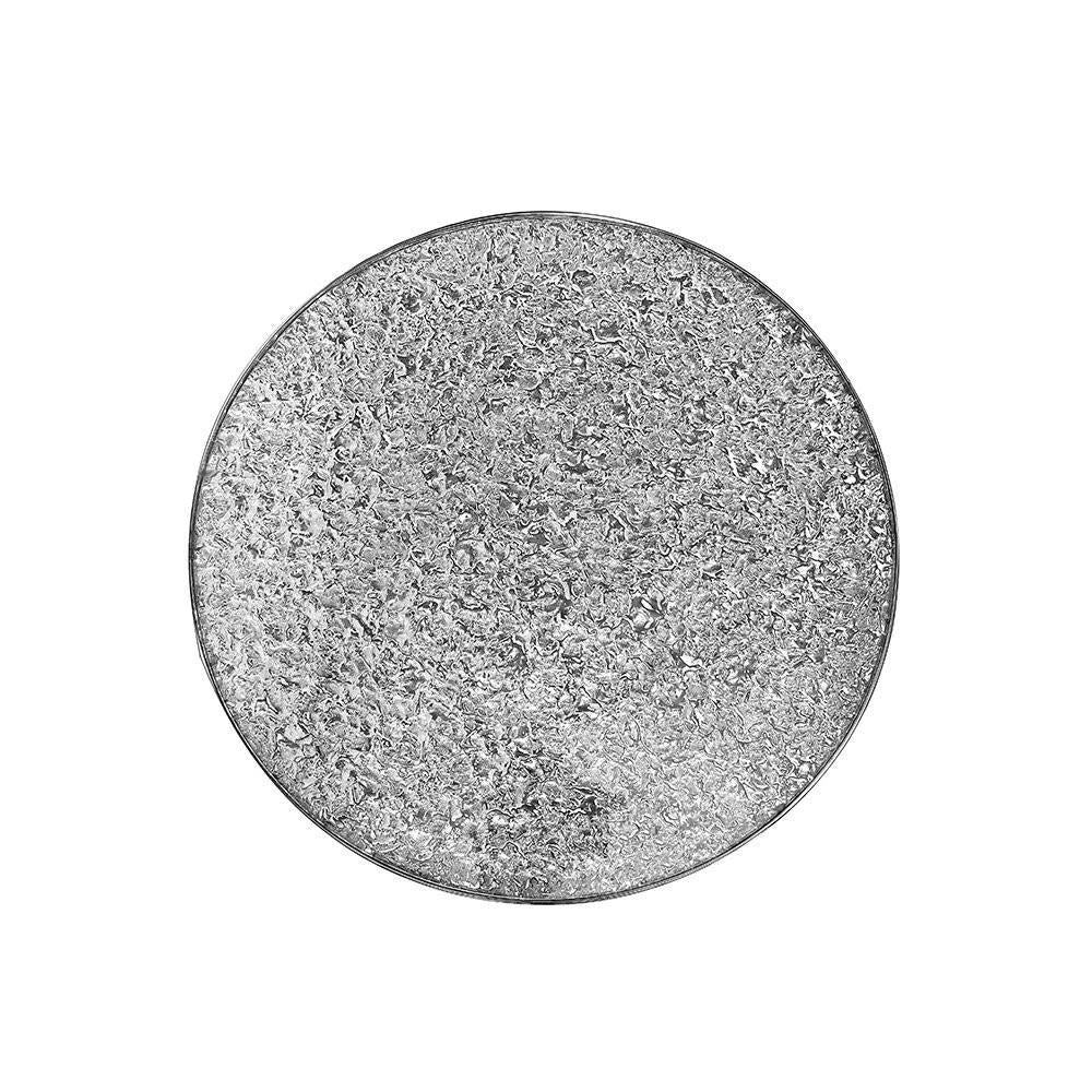 (ARIES CHROME- 1)- GLASS COFFEE TABLE