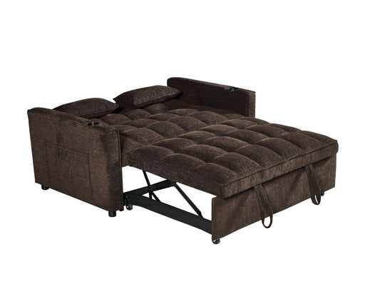 (VENESSA BROWN)- FABRIC LOVESEAT BED