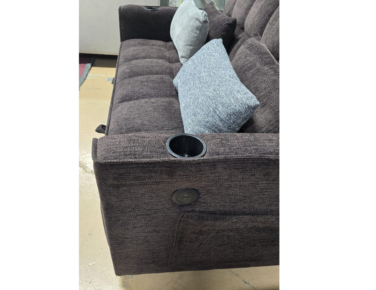 (VENESSA GREY)- FABRIC LOVESEAT BED