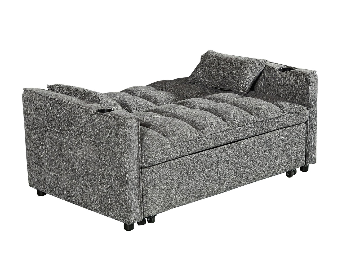 (VENESSA GREY)- FABRIC LOVESEAT BED