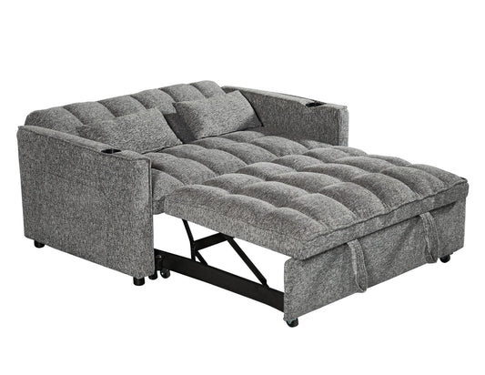 (VENESSA GREY)- FABRIC LOVESEAT BED