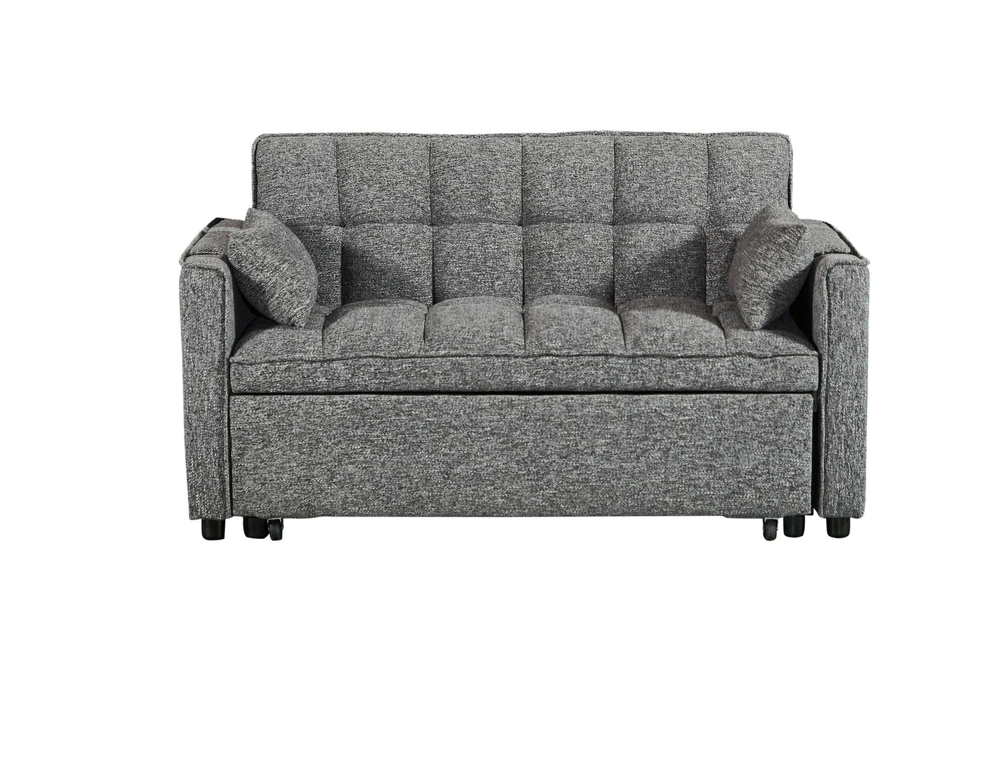 (VENESSA GREY)- FABRIC LOVESEAT BED