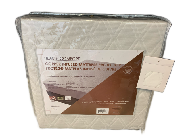 TWIN (SINGLE) SIZE- (HEALTH COMFORT- COPPER)- WATERPROOF MATTRESS PROTECTOR