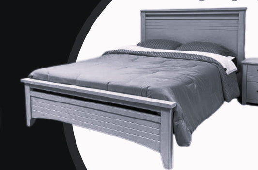 TWIN (SINGLE) SIZE- (CAPELLA DARK GREY)- WOOD BED FRAME- WITH SLATS