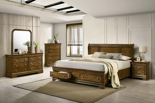 QUEEN SIZE- (DEXTER D BROWN- 8 PC.)- STORAGE BEDROOM SET- TEXT OR WHATSAPP 416 319 8851 FOR STOCK AVAILABILITY BEFORE PAYING