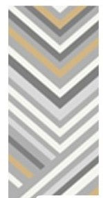 5' X 8'- (DENVER YELLOW AND GREY LINES)- AREA RUG