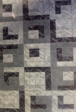 5' X 8'- (ROMA GREY AND BLACK)- AREA RUG