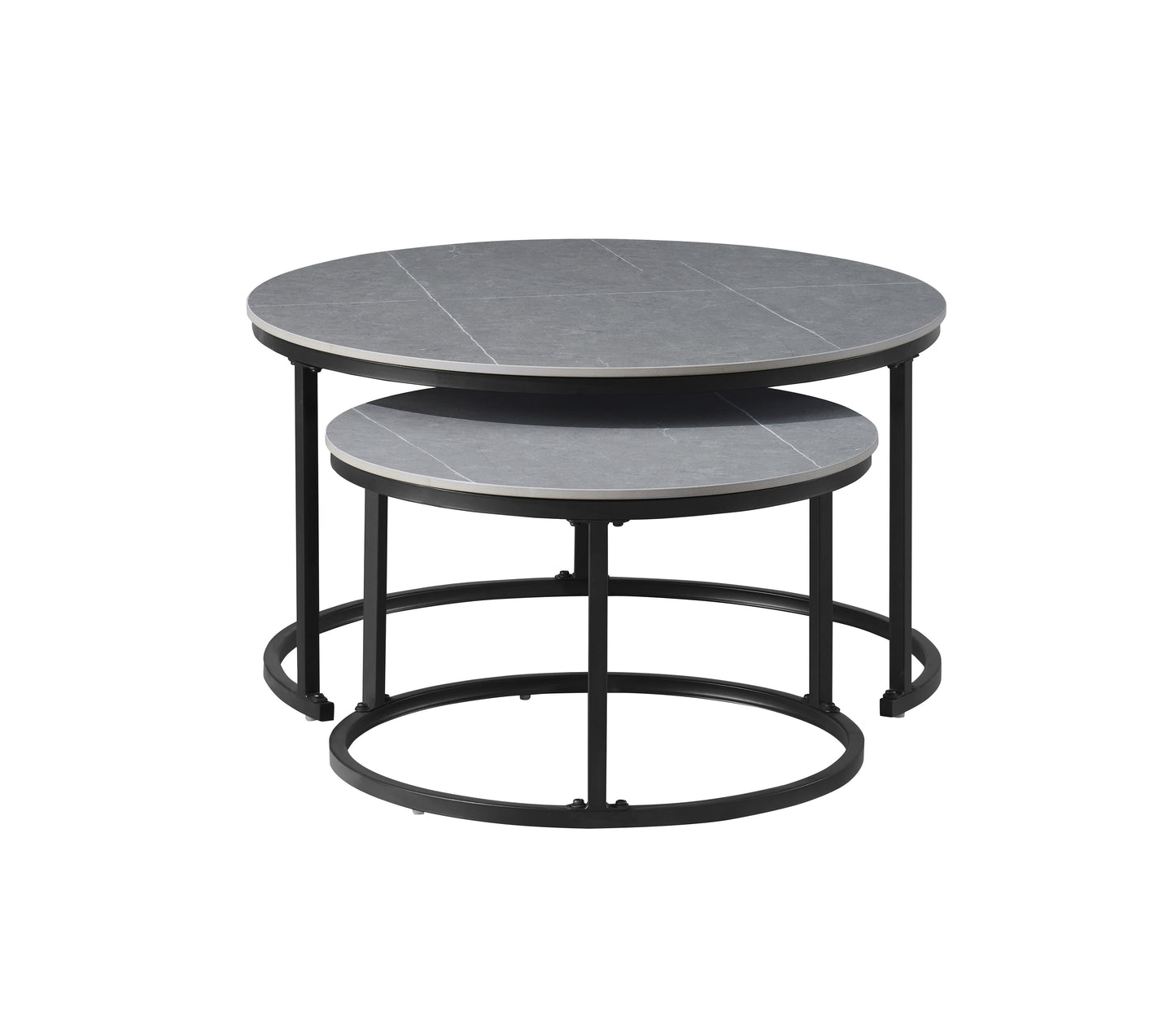 (2631 GREY)- SINTERED STONE NESTING COFFEE TABLE