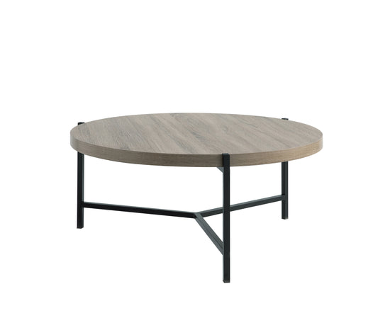 (3225 BROWNISH GREY- 1)- 37" ROUND- WOOD COFFEE TABLE
