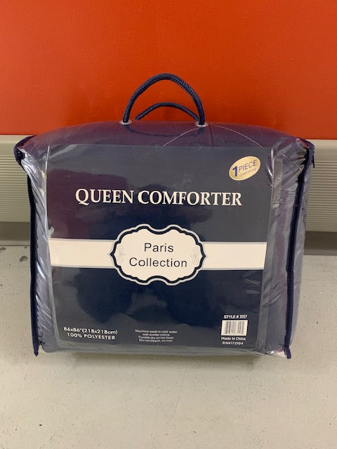 QUEEN SIZE- (PARIS BLUE)- COMFORTER