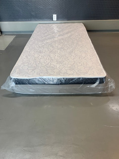 TWIN (SINGLE) SIZE- (9" THICK- HD FIRM)- EURO PILLOW TOP CANADIAN MADE FOAM MATTRESS