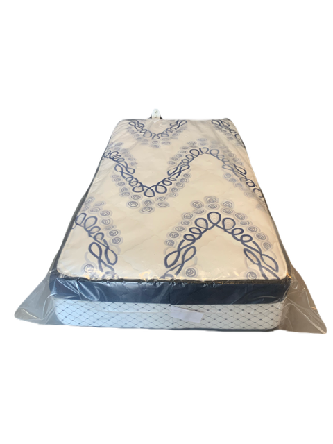 TWIN (SINGLE) SIZE- (CLOUD)- 11" THICK- EURO PILLOW TOP- MEDIUM FIRM- FOAM ENCASED- CANADIAN MADE POCKET COIL MATTRESS