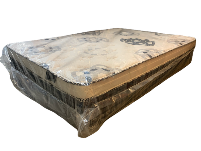 KING SIZE- (GLOW)- 12" THICK- EURO PILLOW TOP- CONTINUOUS COIL MATTRESS